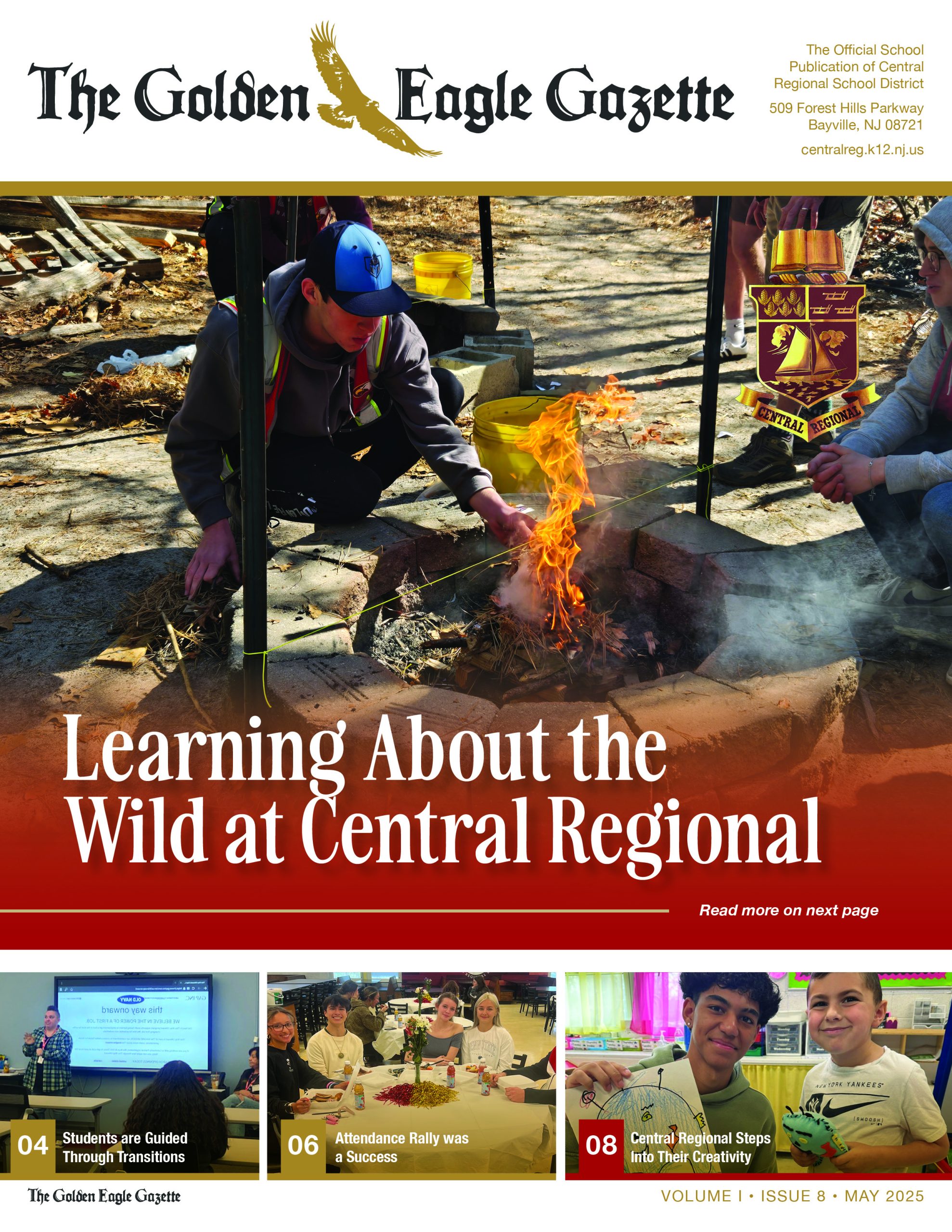 Cover of May 2025 issue of The Golden Eagle Gazette