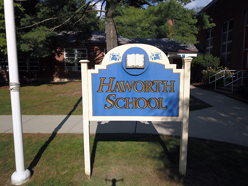 Haworth School Sign